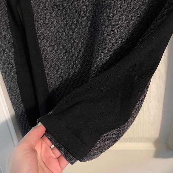 Rag & Bone Womens Gray Merino Wool Blend Textured Ribbed Panel Sweater Medium - Picture 4 of 7